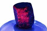 Highly Fluorescent Ruby Crystal - India #249689-1